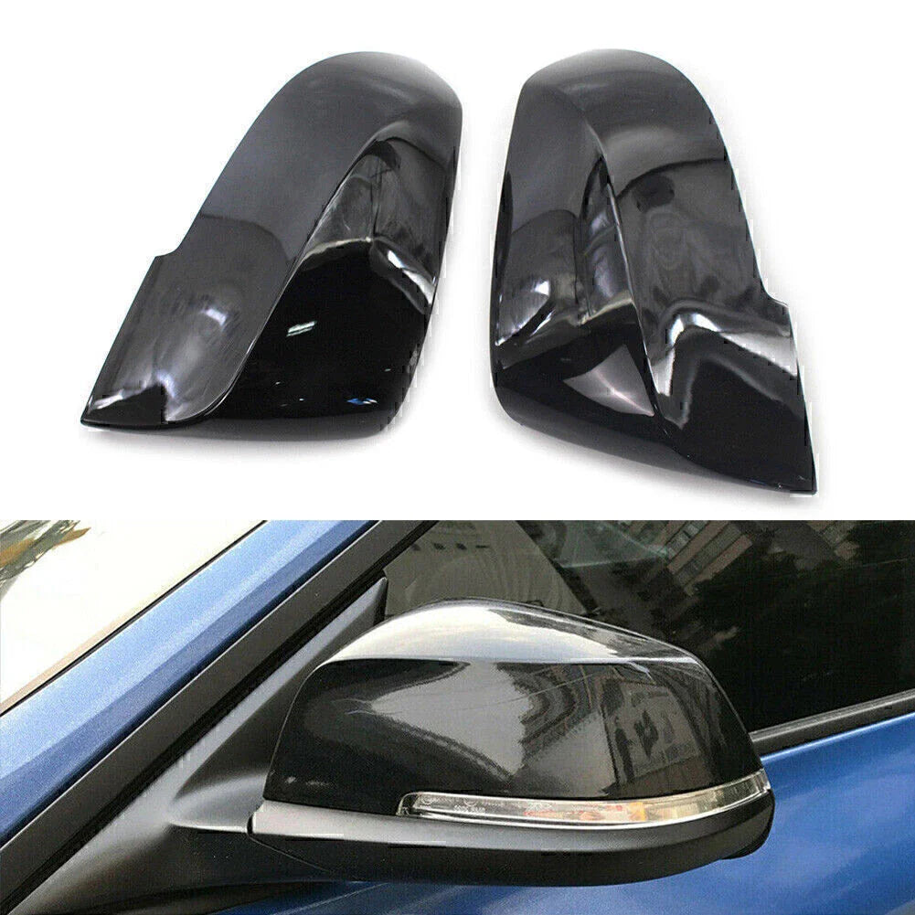 Gloss Black Mirror Cover Caps for BMW F20 F21 F22 F30 F31 F32 F33 F36 (2012-2019)