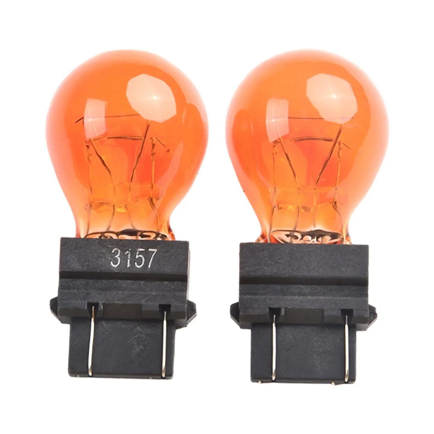 10 Pack 3157 Clear Amber Tail Signal Brake Light Bulbs for Cars