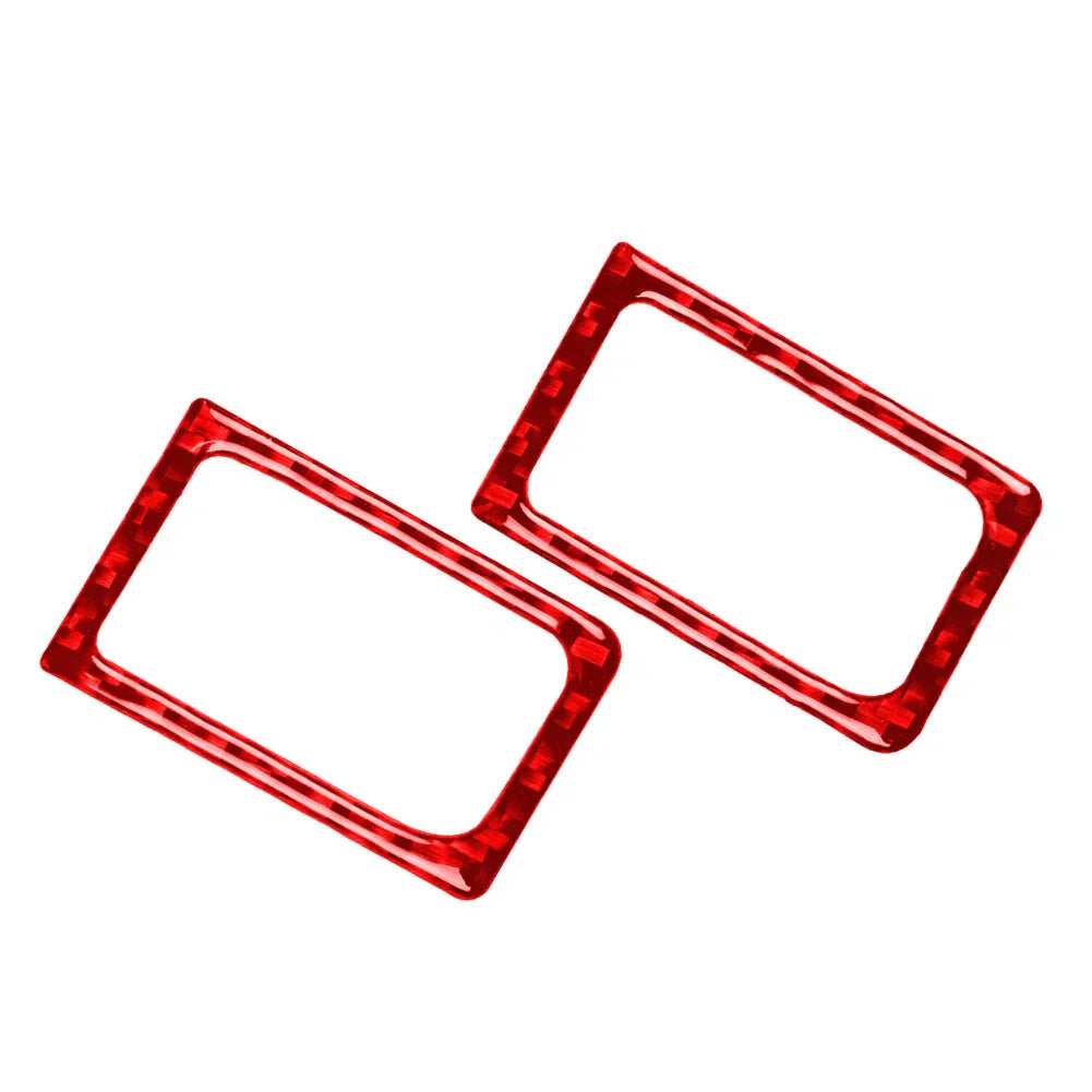 Red Interior Door Lock Pins Frame Cover Trim for Nissan GTR R35 (2008-2020)