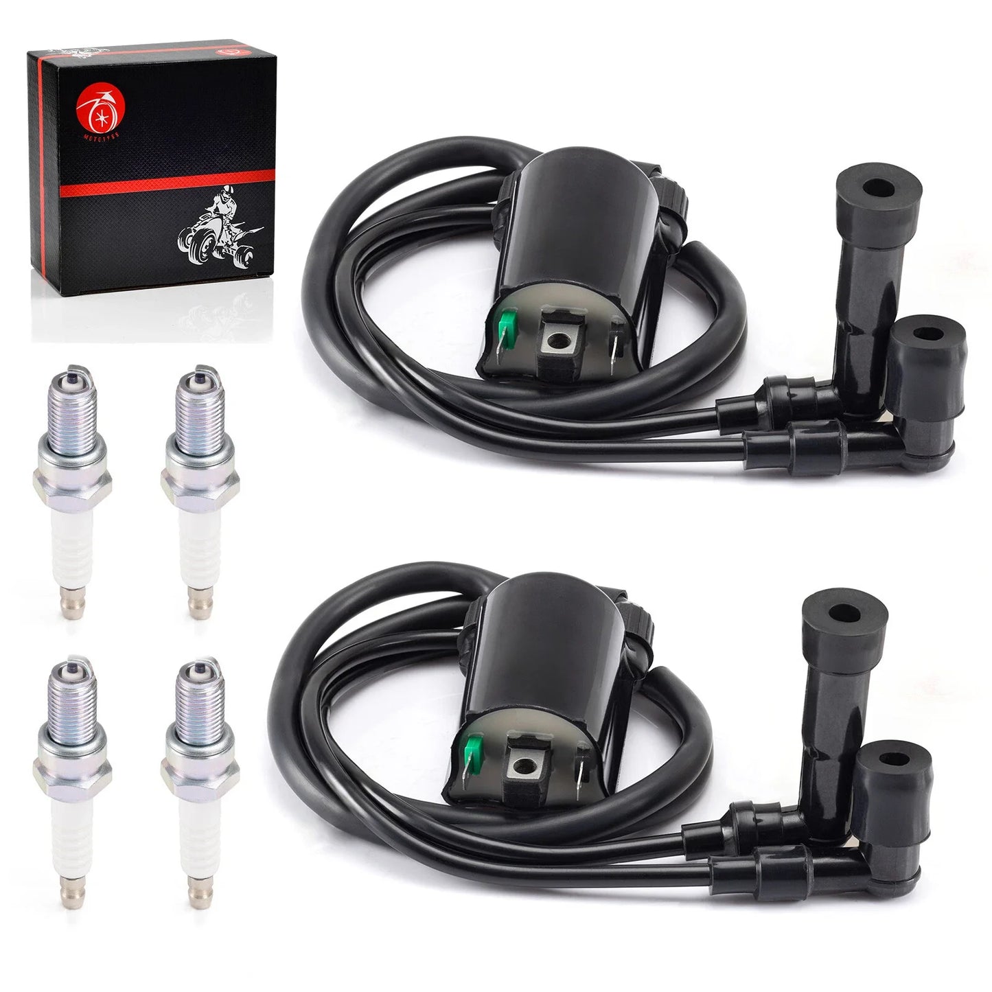 Ignition coil w/ spark plug for Kawasaki VN1500 Vulcan (1999–2001)
