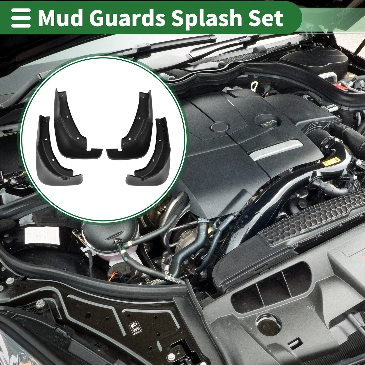 Mud Flaps Splash Guards Set for Lexus RX300 (1998-2003)