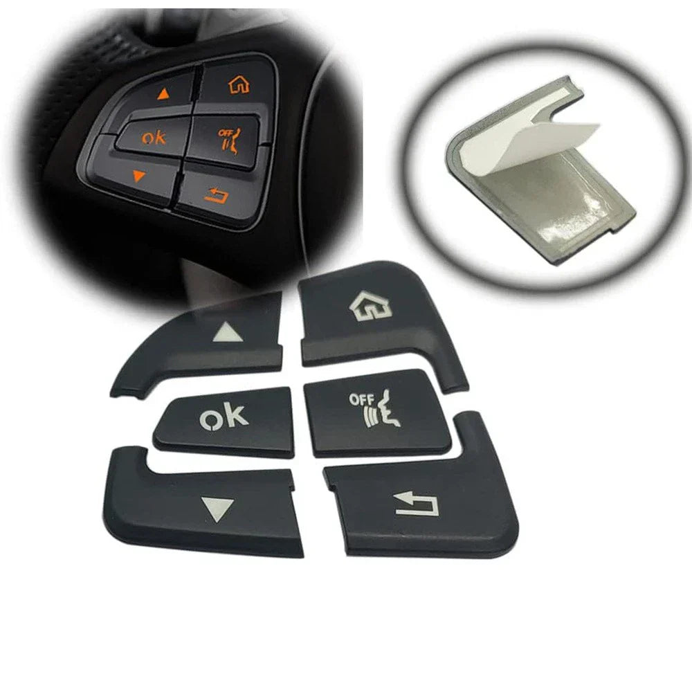 Steering Wheel Button Trim Set for Mercedes Benz GLC C Class W205 (2015-2018)