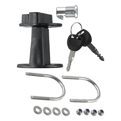 3L 5L Fuel Tank Mount-Petrol Can Jerry Cans Key Bracket Holder Lock Fastener