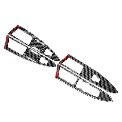 Carbon Fiber Window Lift Panel Switch Cover for Ford Fusion Mondeo (13-17)